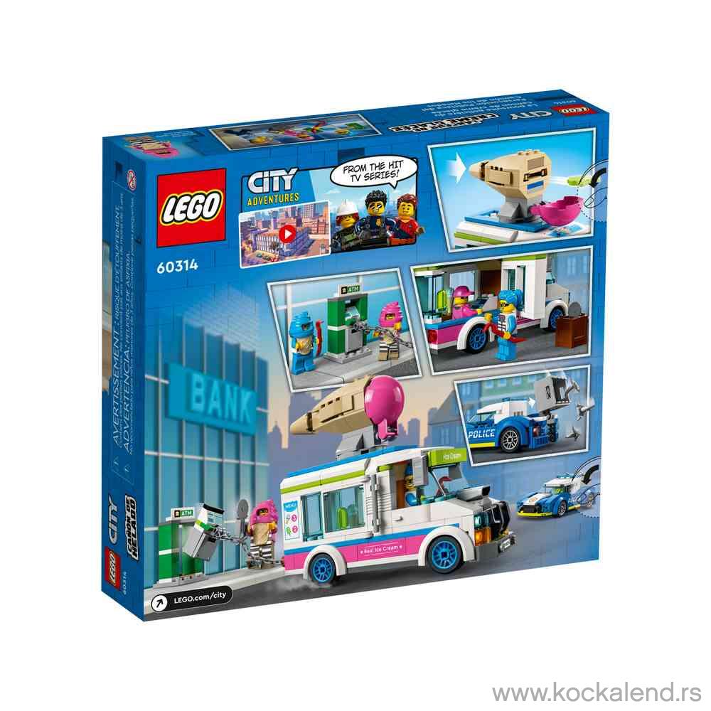 LEGO CITY ICE CREAM TRUCK POLICE CHASE 