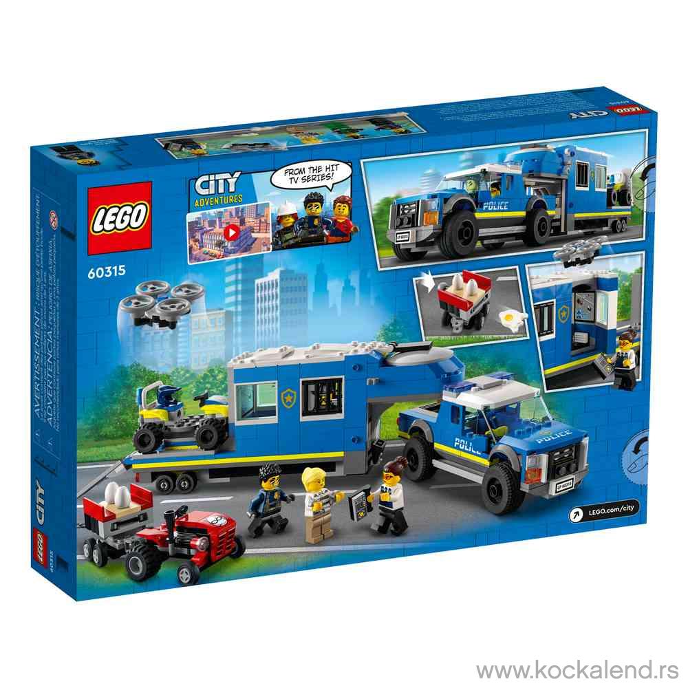 LEGO CITY POLICE MOBILE COMMAND TRUCK 