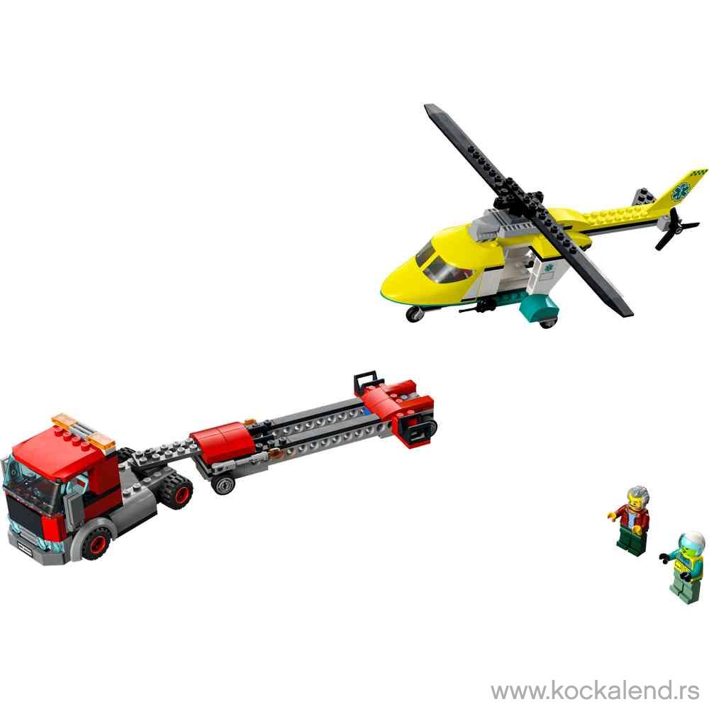 LEGO CITY RESCUE HELICOPTER TRANSPORT 