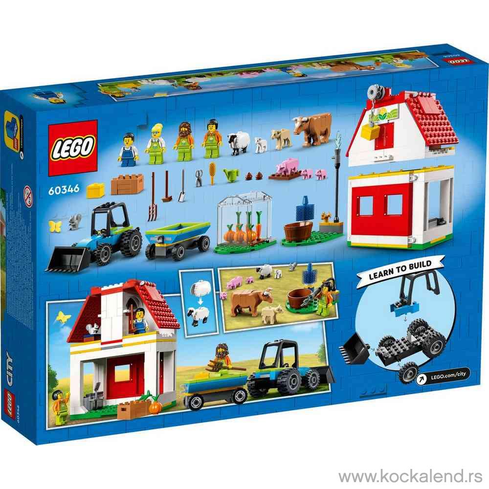 LEGO CITY BARN & FARM ANIMALS 
