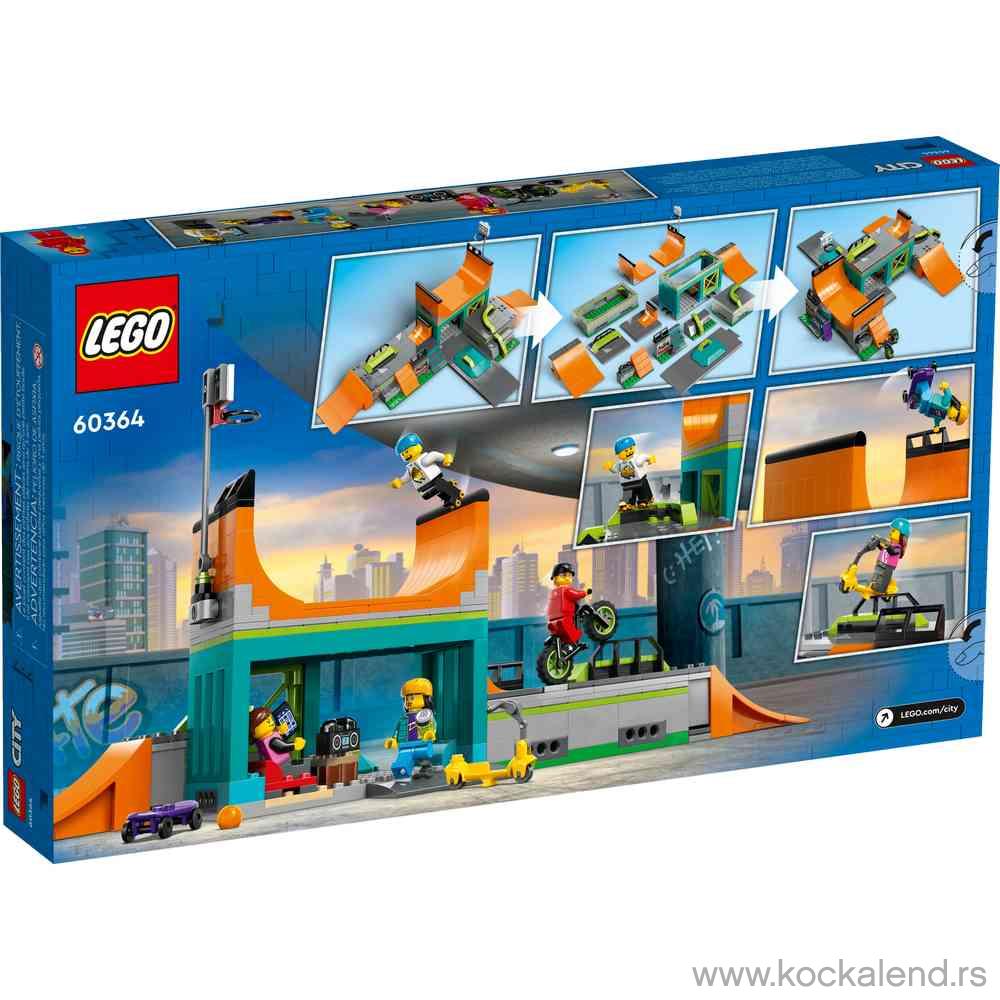 LEGO MY CITY STREET SKATE PARK 