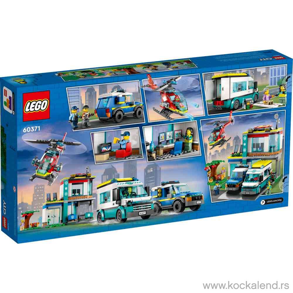 LEGO CITY EMERGENCY VEHICLES HQ 