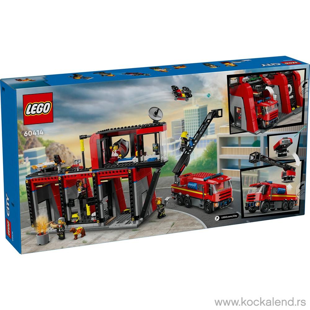 LEGO CITY FIRE FIRE STATION WITH FIRE TRUCK 