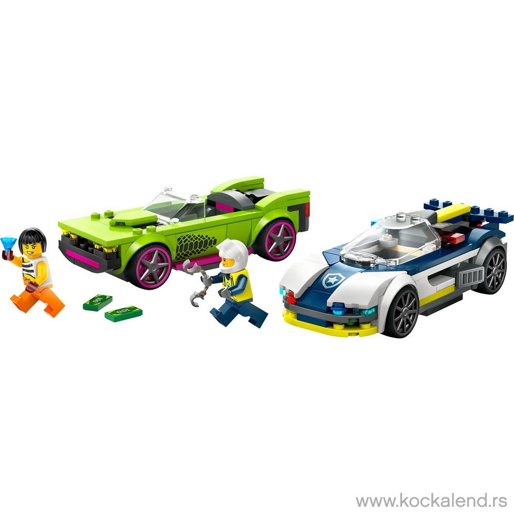 LEGO CITY POLICE POLICE CAR AND MUSCLE CAR CHASE