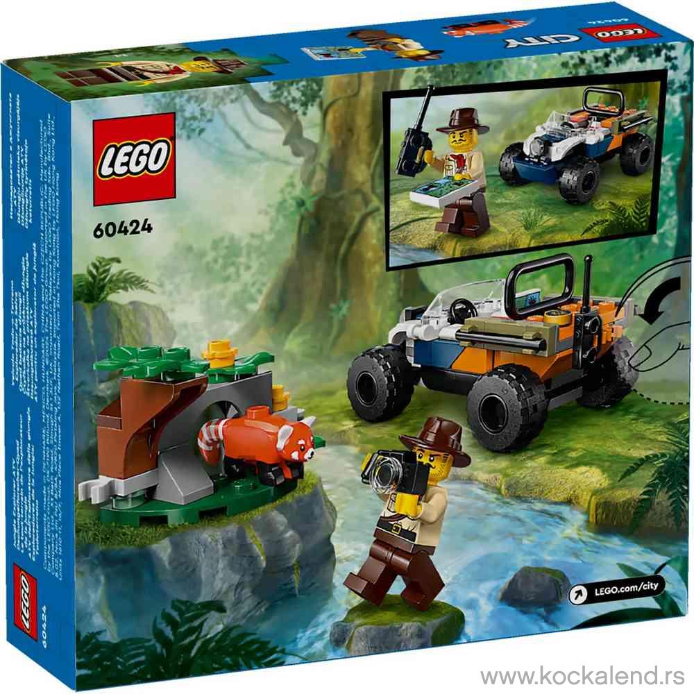LEGO CITY JUNGLE EXPLORER ATV RED PAND 