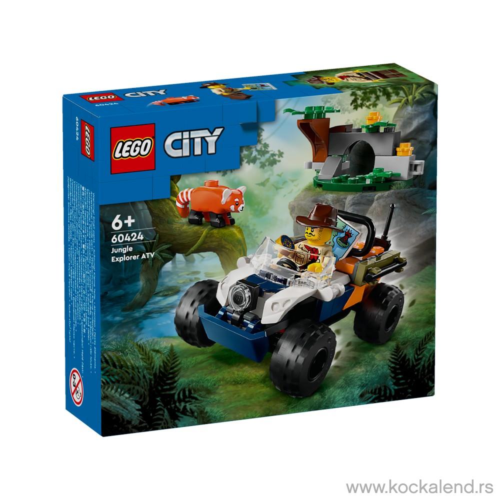 LEGO CITY JUNGLE EXPLORER ATV RED PAND 