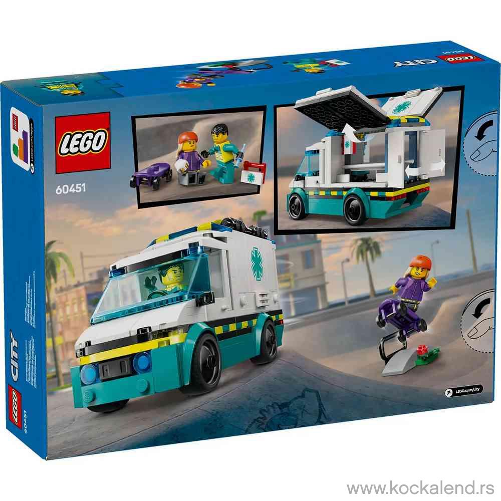 LEGO CITY EMERGENCY AMBULANCE 
