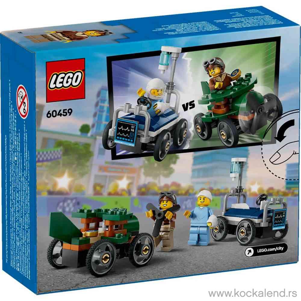 LEGO CITY AIRPLANE VS HOSPITAL BED RACE CAR PACK