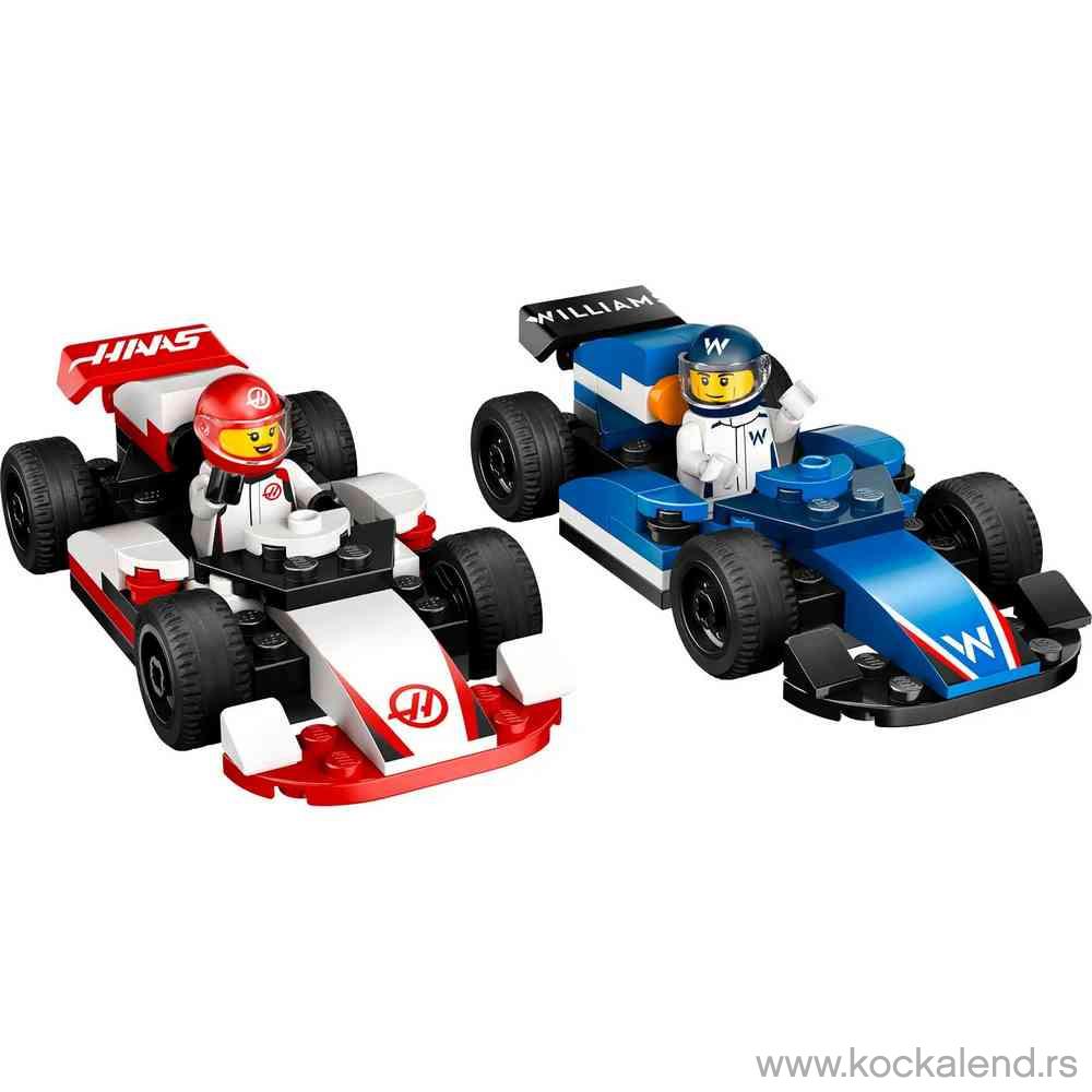 LEGO CITY F1 WILLIAMS RACING  AND  HAAS F1 RACE CARS 