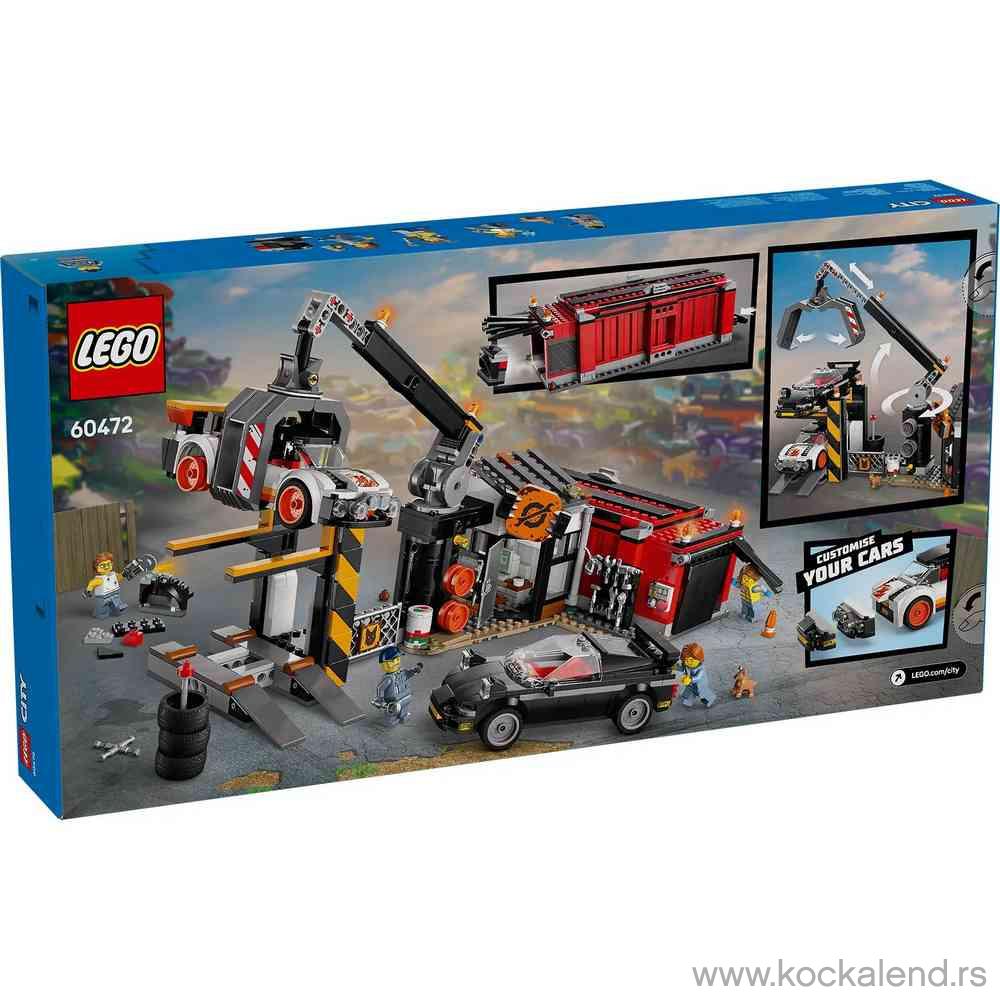 LEGO CITY SCRAPYARD WITH CARS 