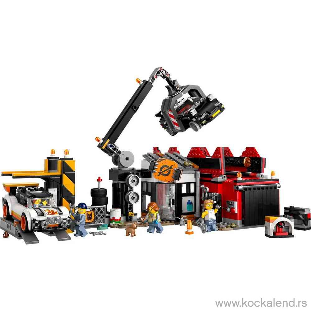LEGO CITY SCRAPYARD WITH CARS 