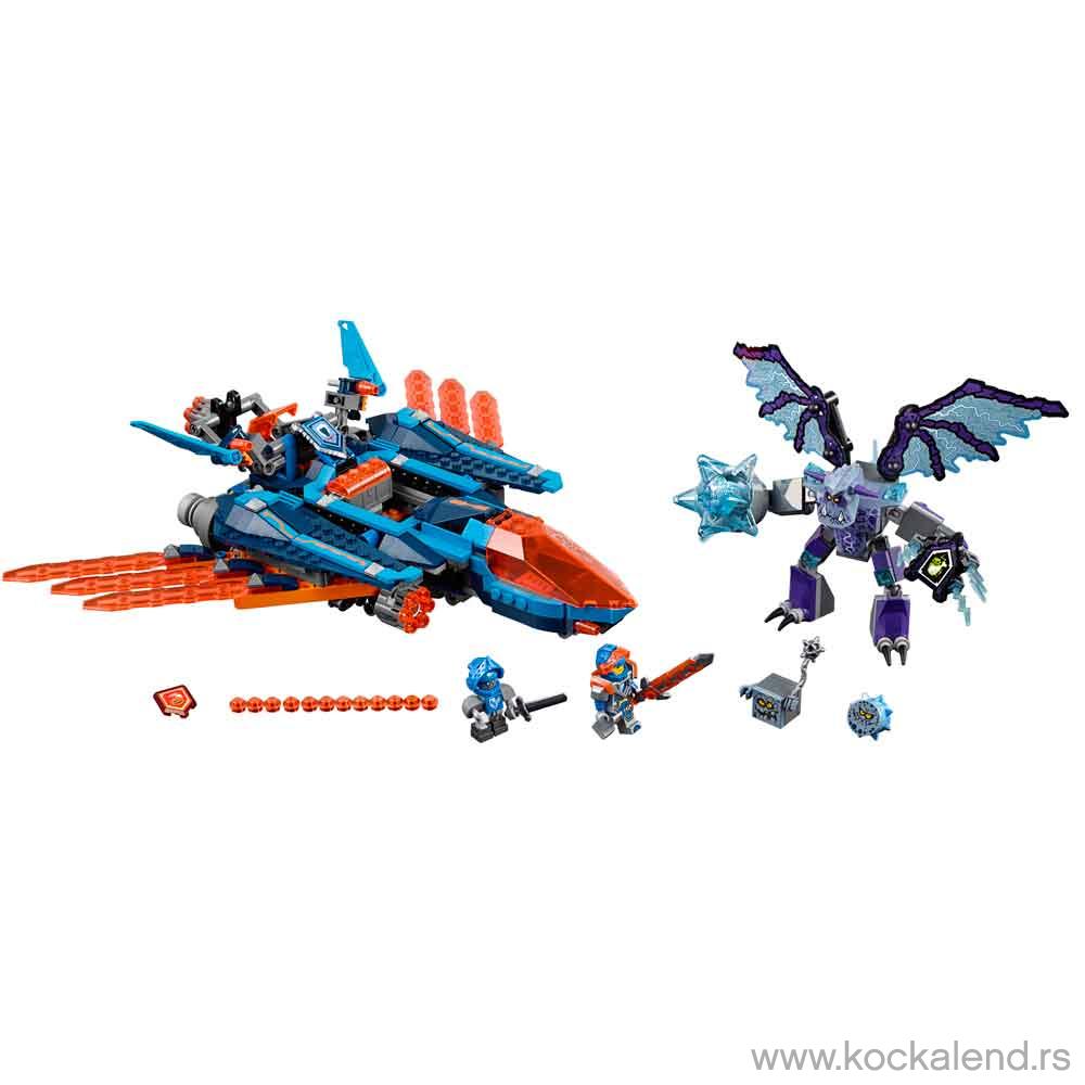 LEGO NEXO KNIGHTS CLAY'S FALCON FIGHTER BLASTER 