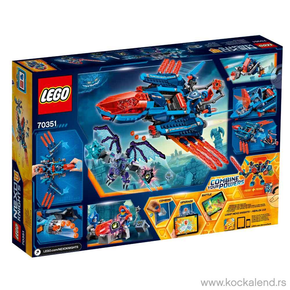 LEGO NEXO KNIGHTS CLAY'S FALCON FIGHTER BLASTER 