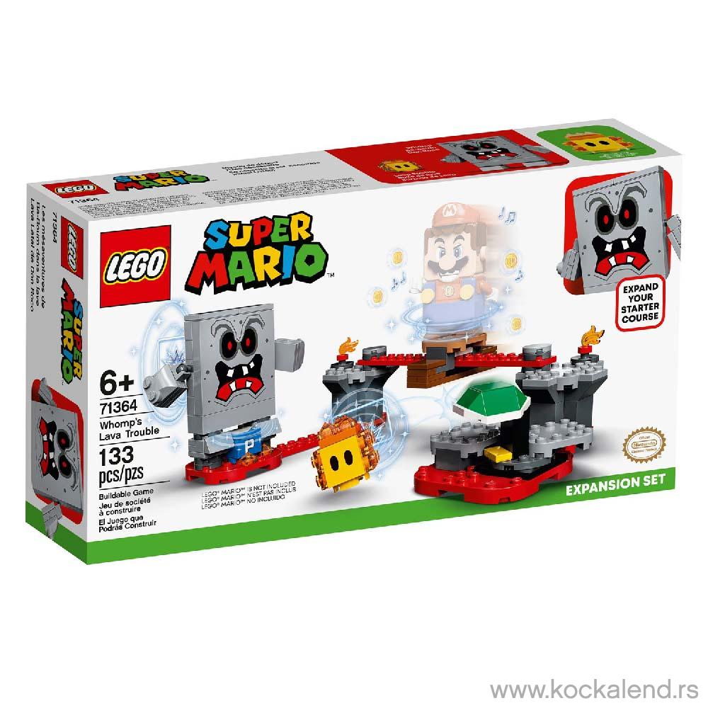 LEGO SUPER MARIO WHOMP S LAVA TROUBLE EXPANSION SET 