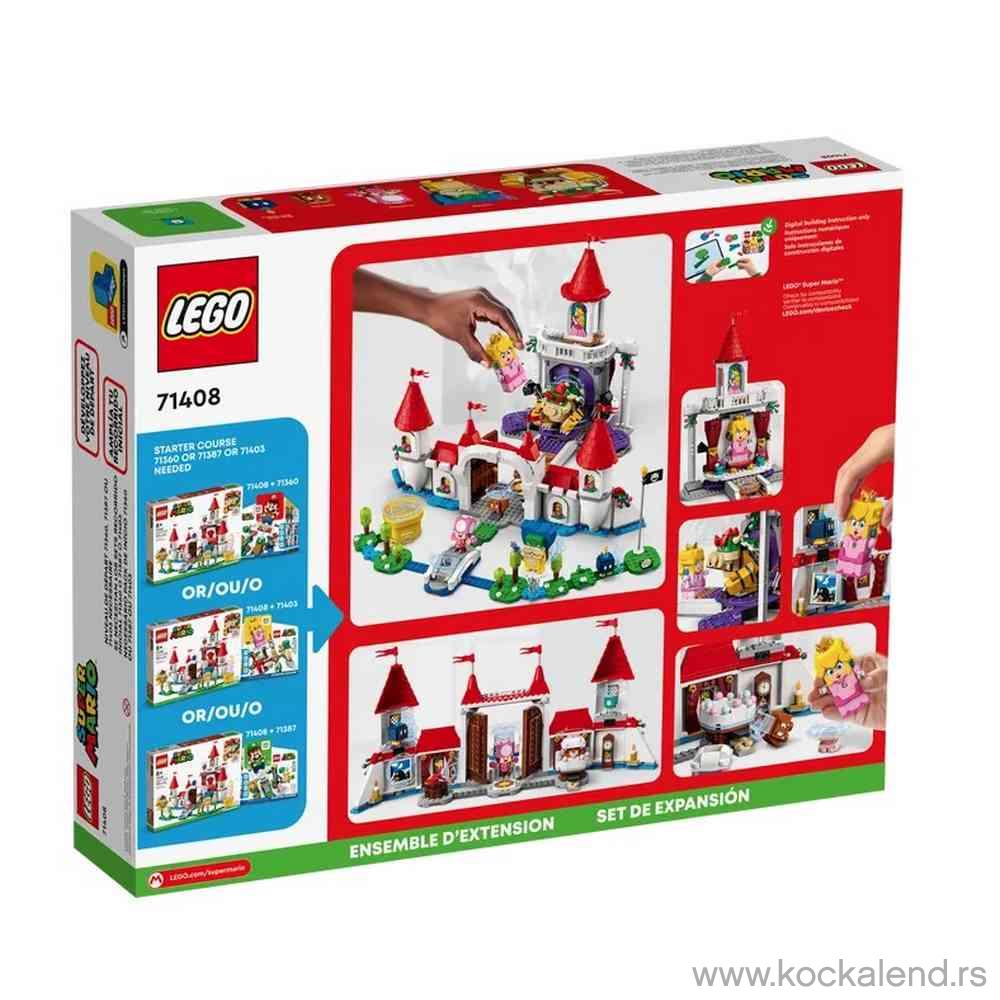 LEGO SUPER MARIO PEACHS CASTLE EXPANSION SET  