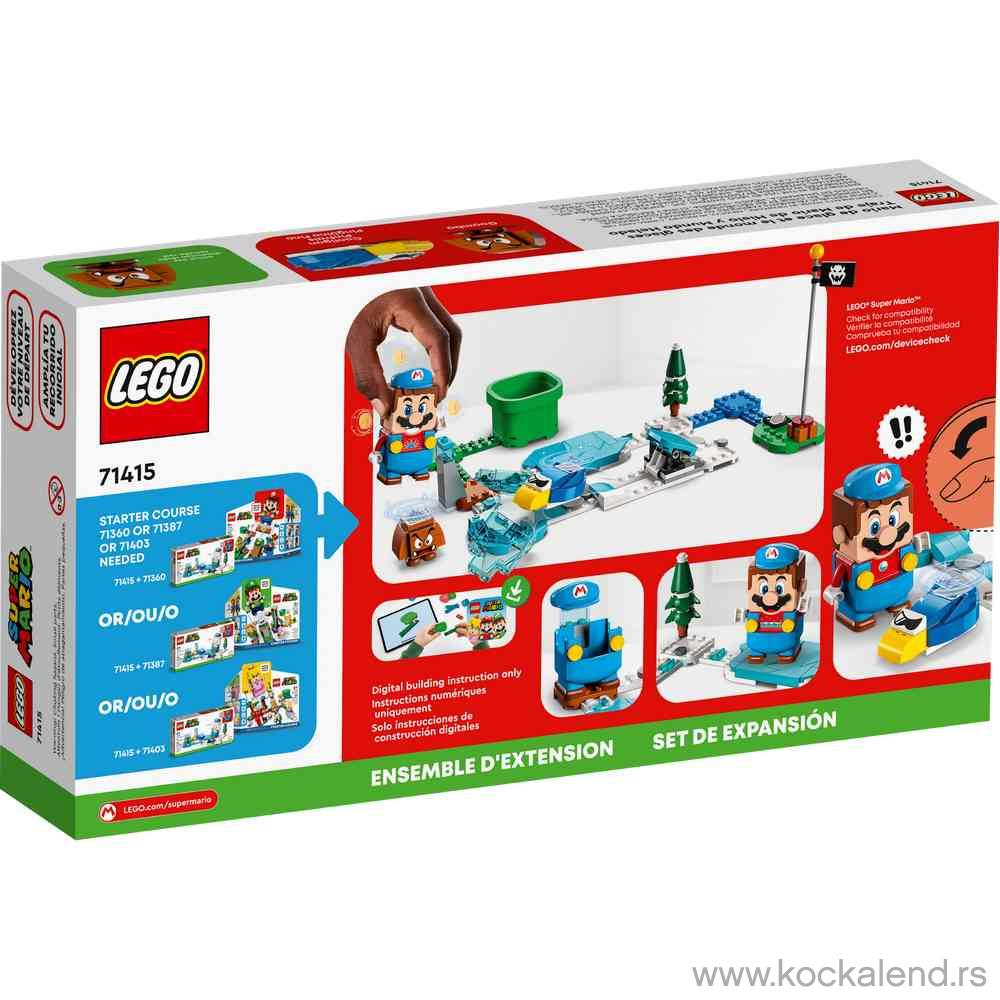 LEGO SUPER MARIO ICE MARIO SUIT AND FROZEN WORLD EXPANSION SET 