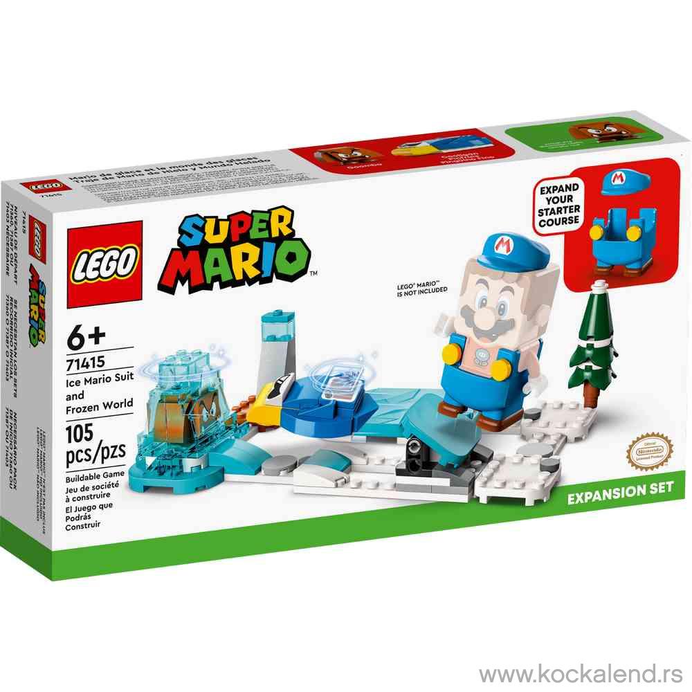 LEGO SUPER MARIO ICE MARIO SUIT AND FROZEN WORLD EXPANSION SET 