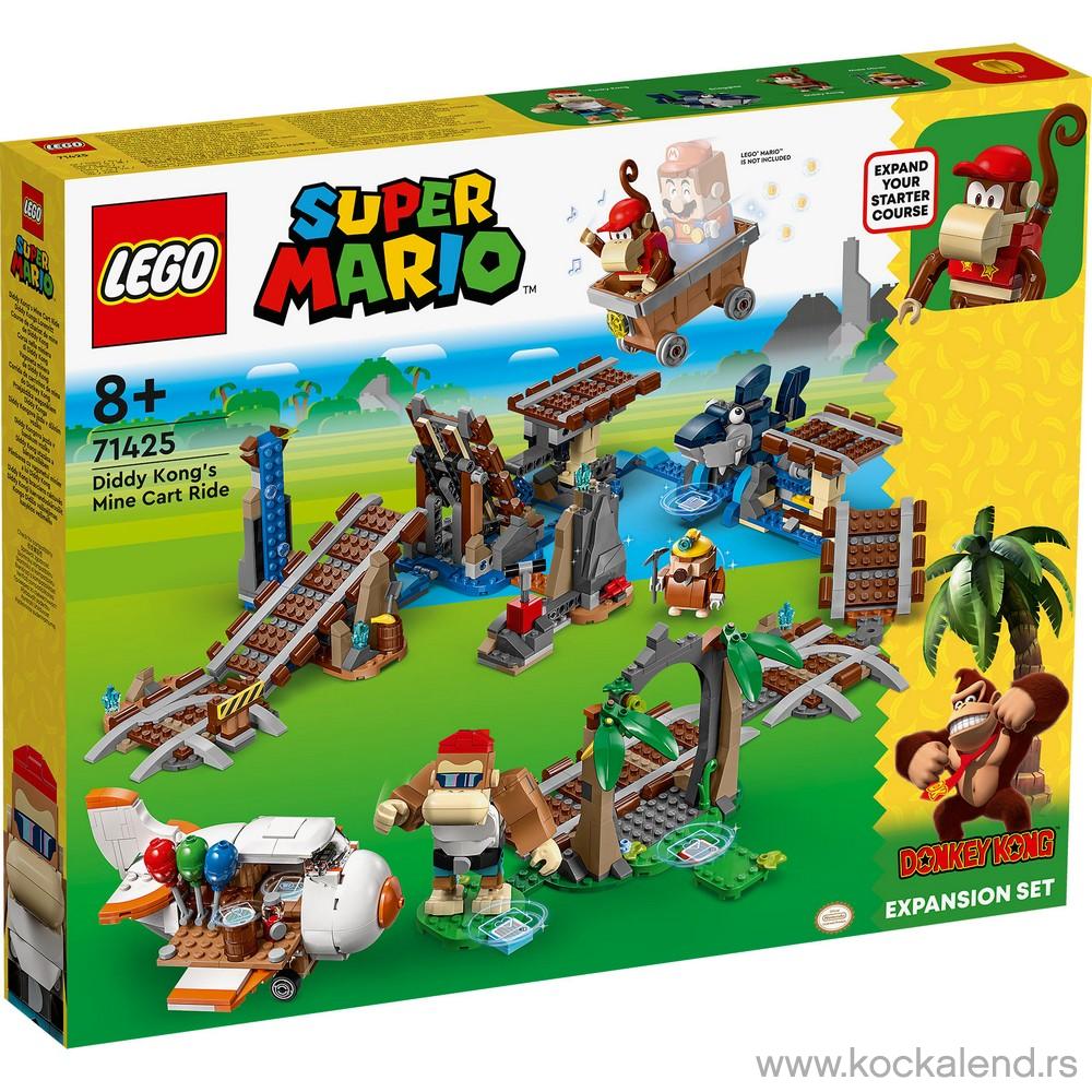 LEGO SUPER MARIO DIDDY KONGS MINE CART RIDE EXPANSION SET 
