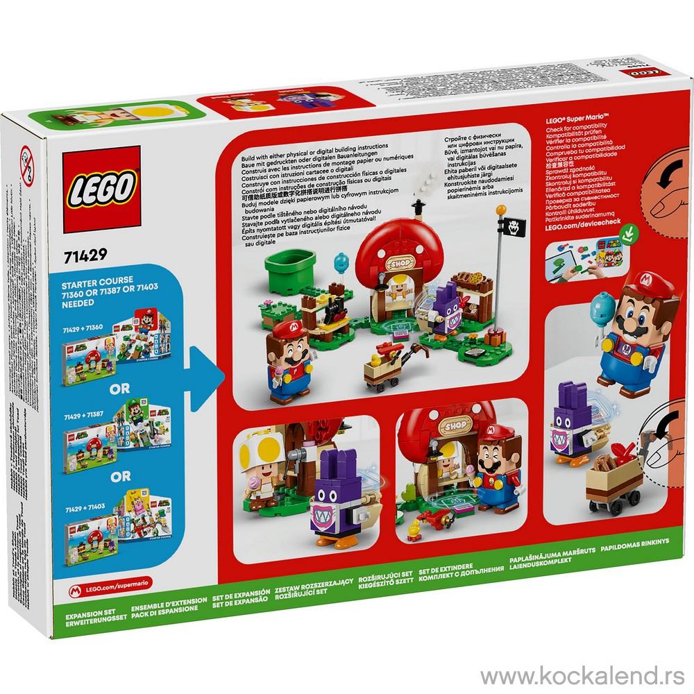 LEGO SUPER MARIO NABBIT AT TOADS SHOP EXPANSION SET 