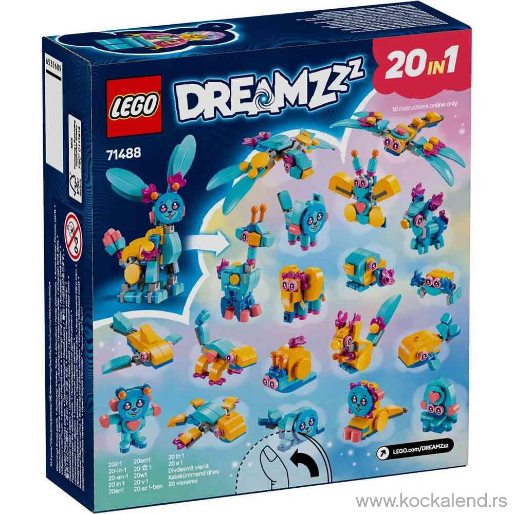 LEGO DREAMZZZ BUNCHUS CREATIVE ANIMAL ADVENTURES