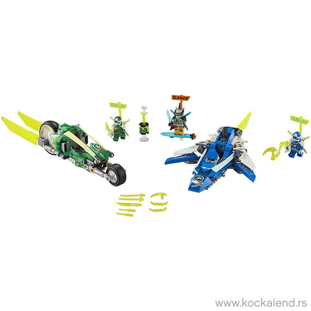 LEGO NINJAGO JAY AND LLOYDS VELOCITY RACERS 