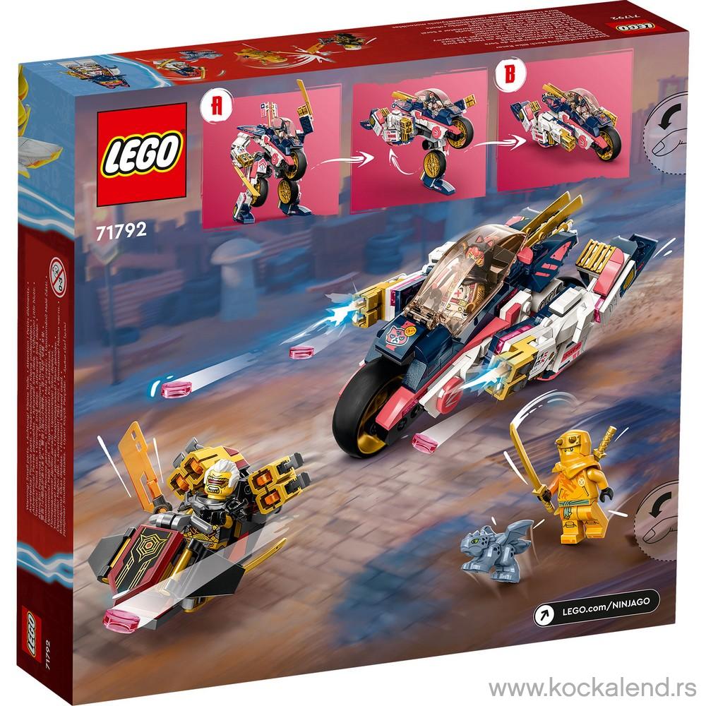 LEGO NINJAGO SORAS TRANSFORMING MECH BIKE RACER 