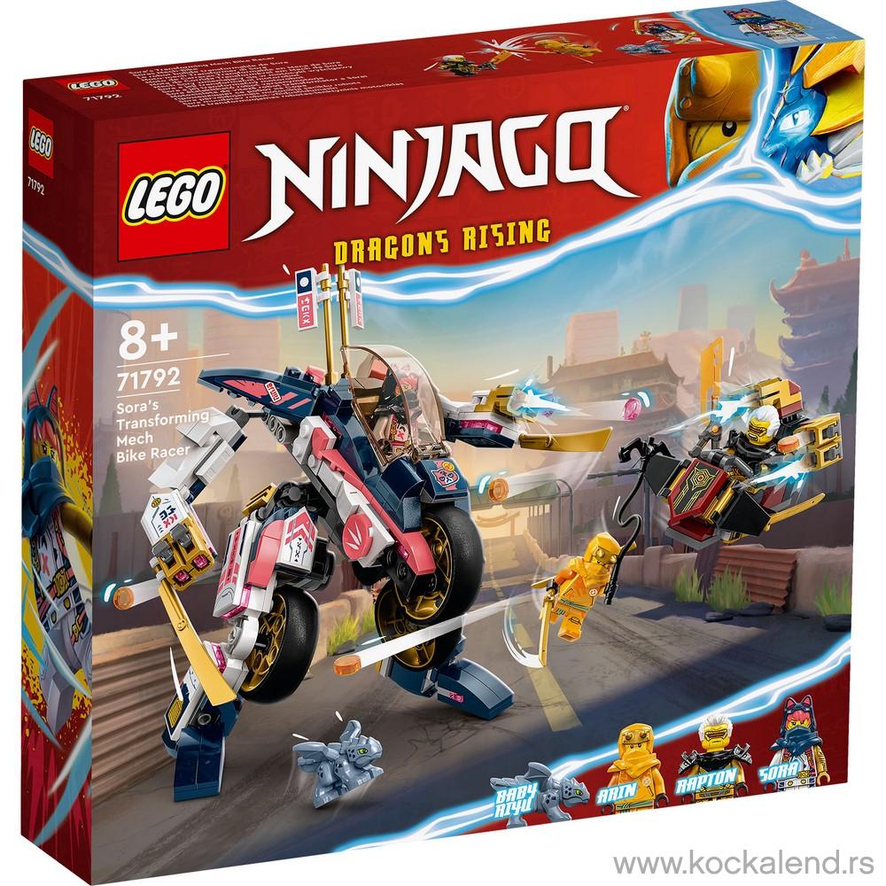 LEGO NINJAGO SORAS TRANSFORMING MECH BIKE RACER 