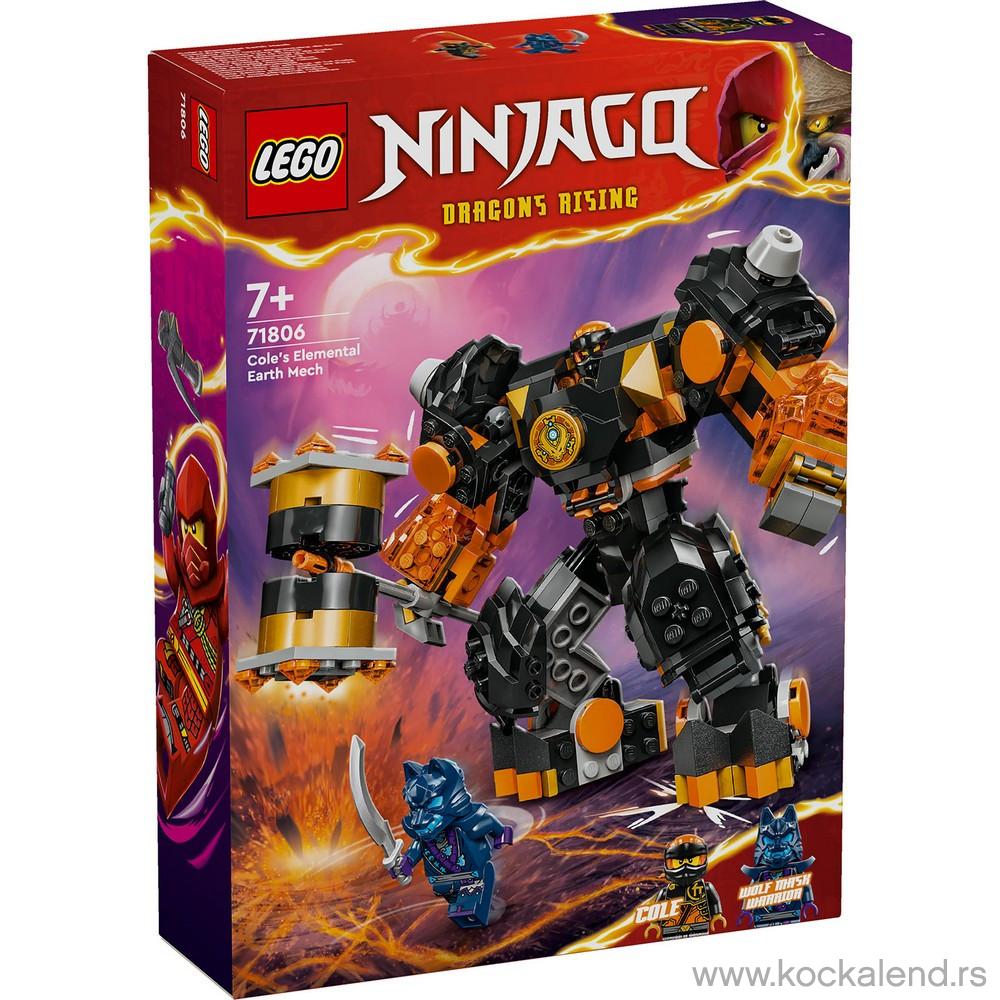LEGO NINJAGO COLES ELEMENTAL EARTH MECH