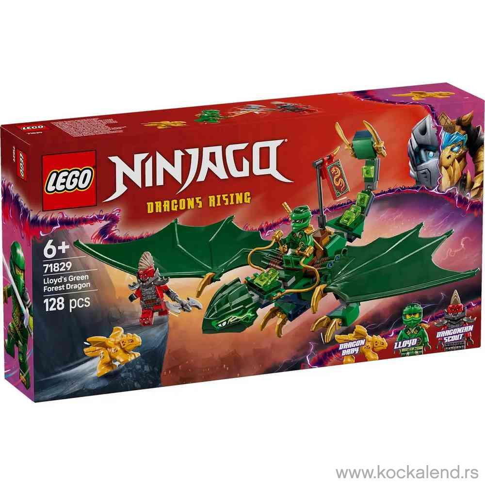 LEGO NINJAGO LLOYDS GREEN FOREST DRAGON 