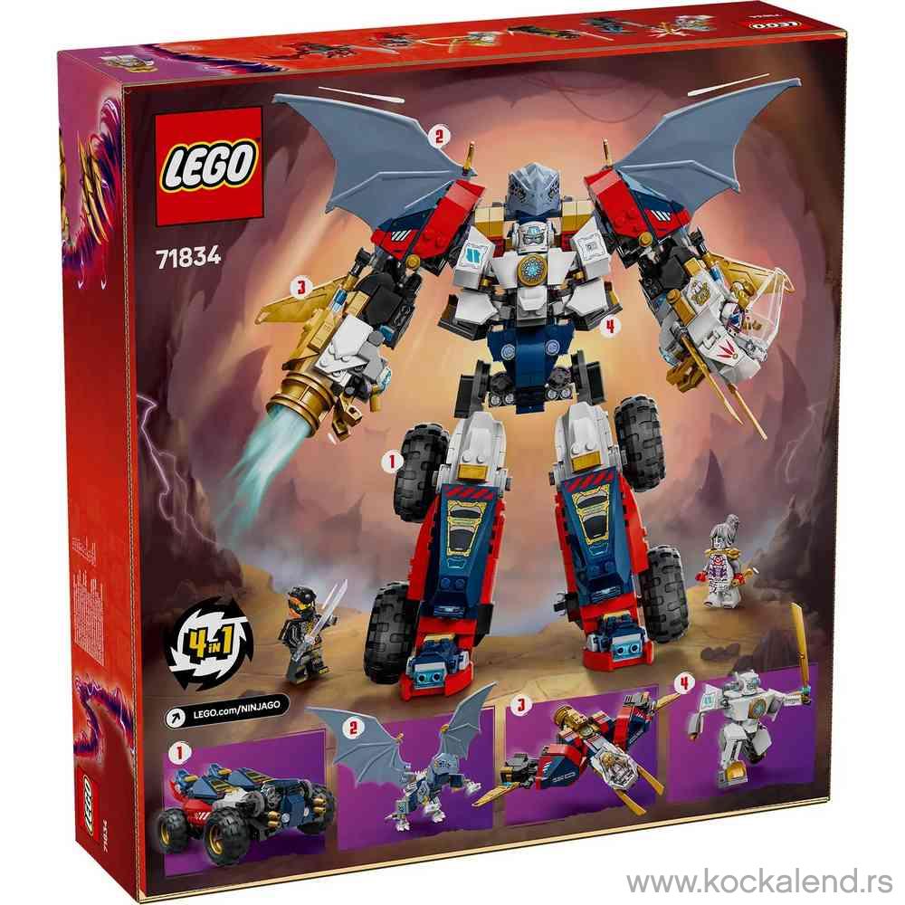 LEGO NINJAGO ZANES ULTRA COMBINER MECH 