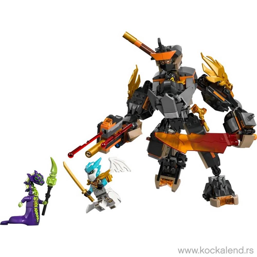LEGO NINJAGO COLES MISSION MECH  AND  DRAGON 