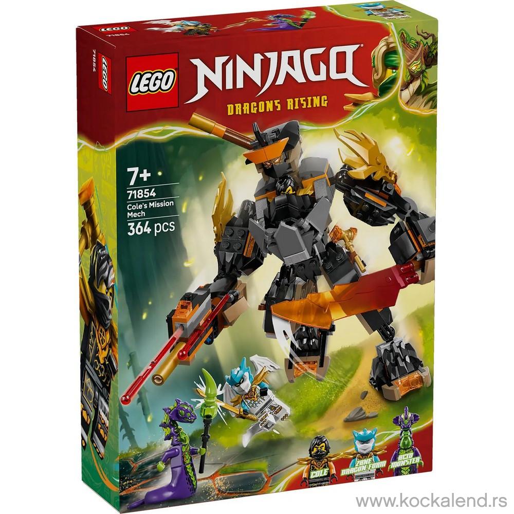 LEGO NINJAGO COLES MISSION MECH  AND  DRAGON 