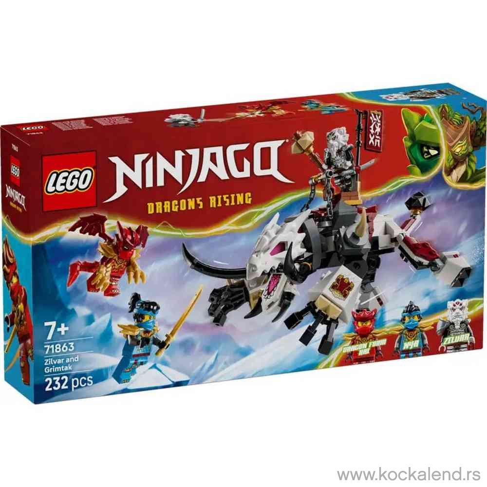 LEGO NINJAGO ZILVAR AND GRIMTAK THE DRAGO 