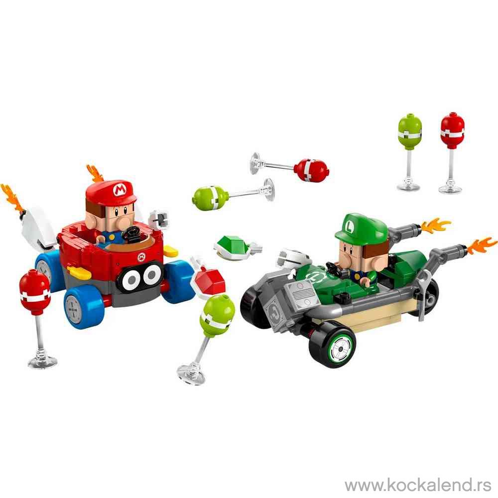 LEGO SUPER MARIO MARIO KART – BABY MARIO VS BABY LUIGI 