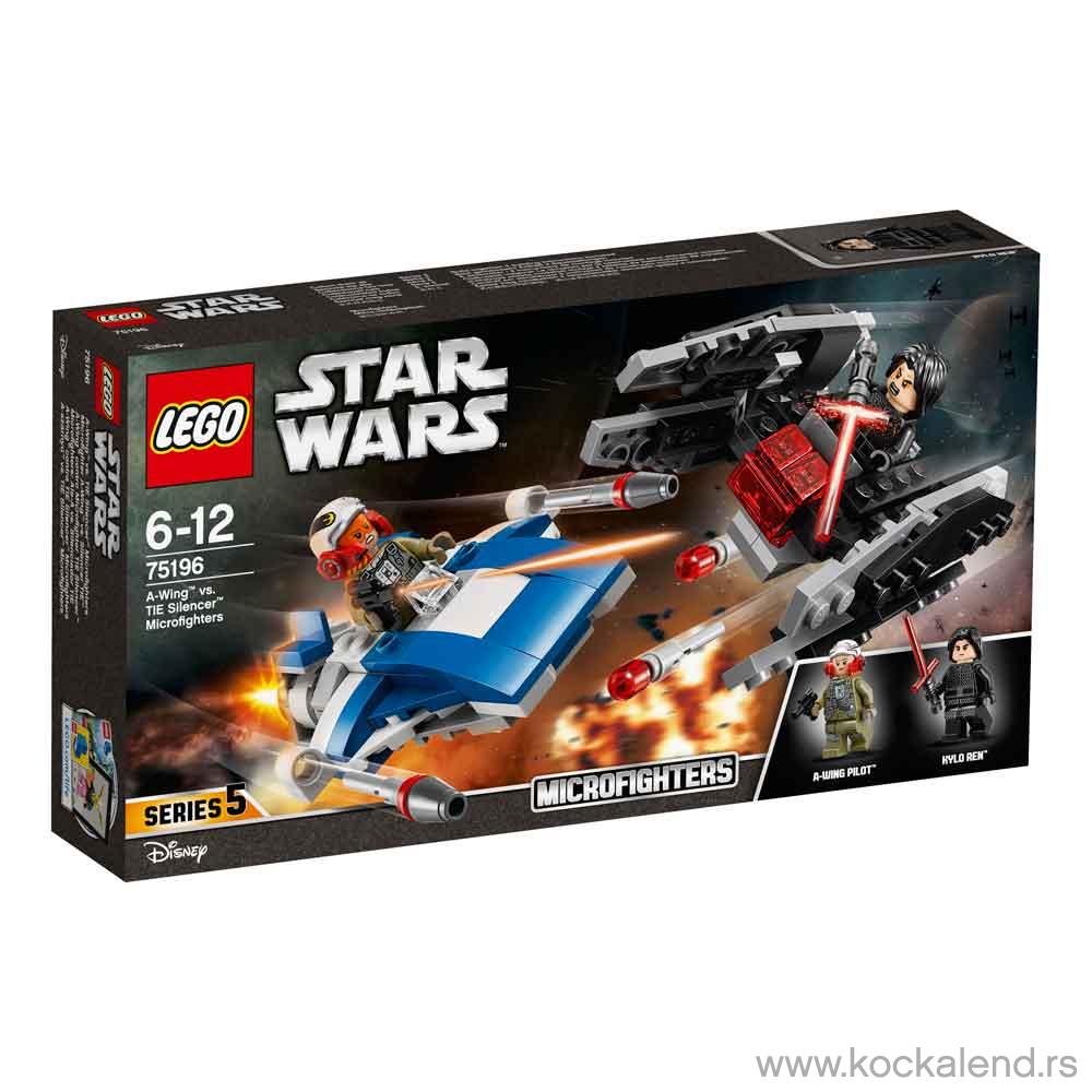 LEGO STAR WARS A-WING VS TIE SILENCER MICROFIGHTERS 