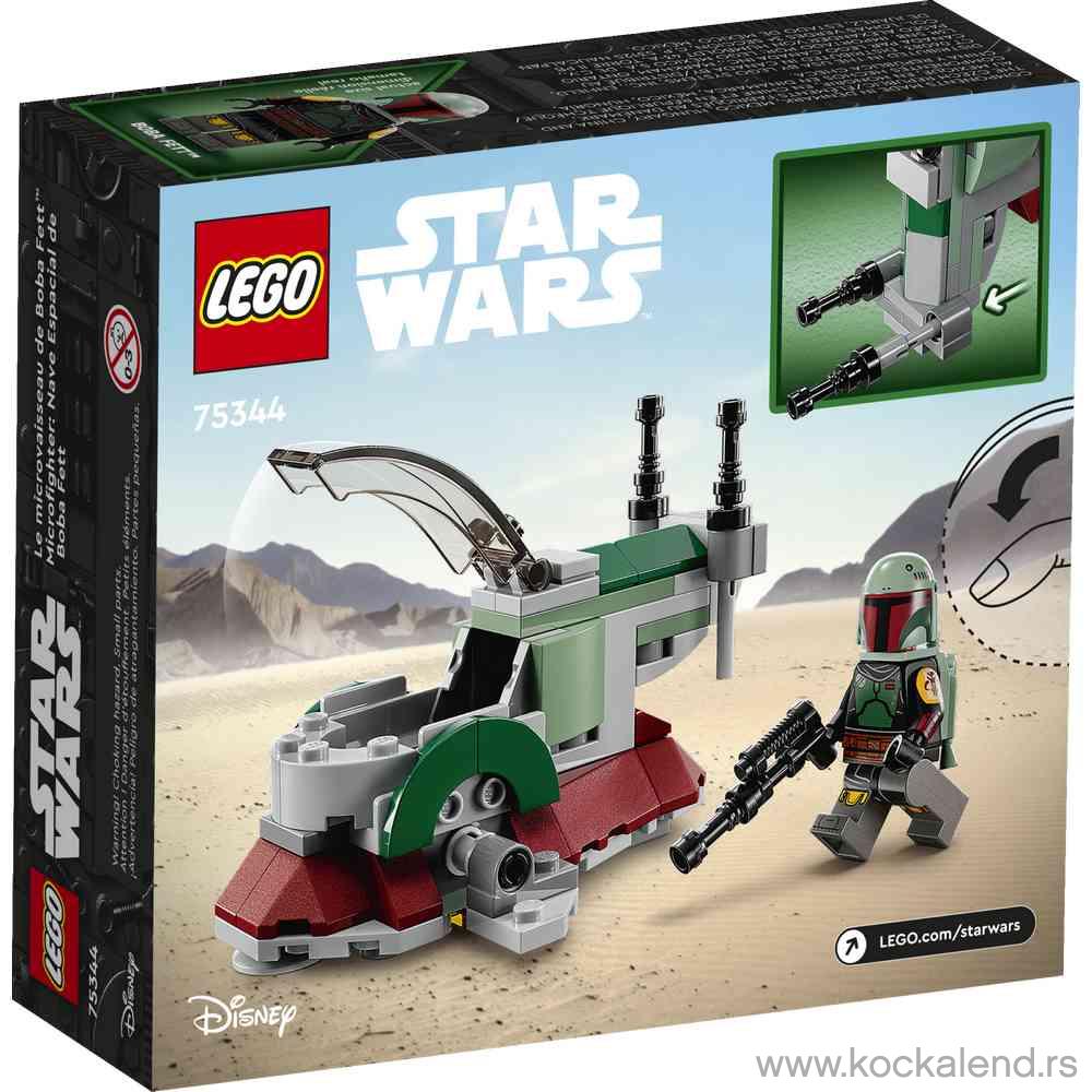 LEGO STAR WARS TM BOBA FETTS STARSHIP MICROFIGHTER 