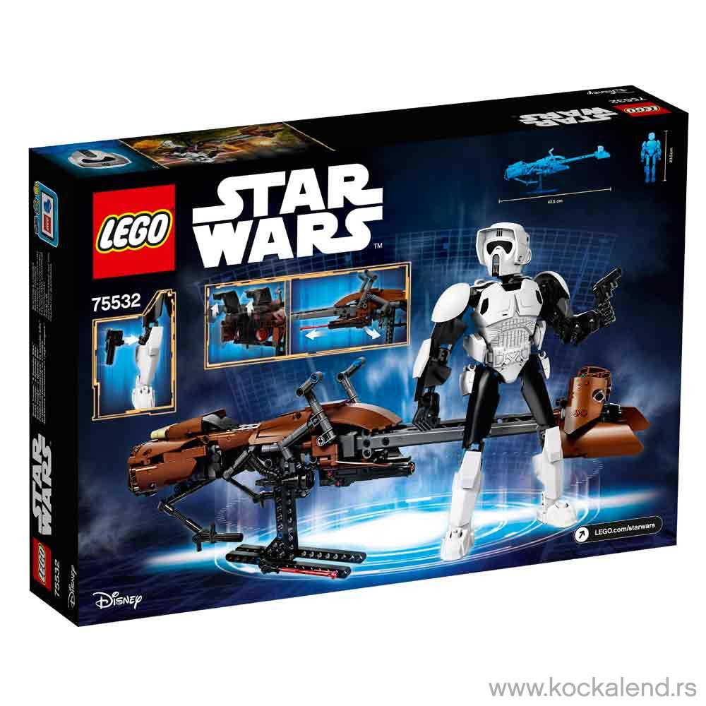 LEGO STAR WARS SCOUT TROOPER   SPEEDER BIKE 