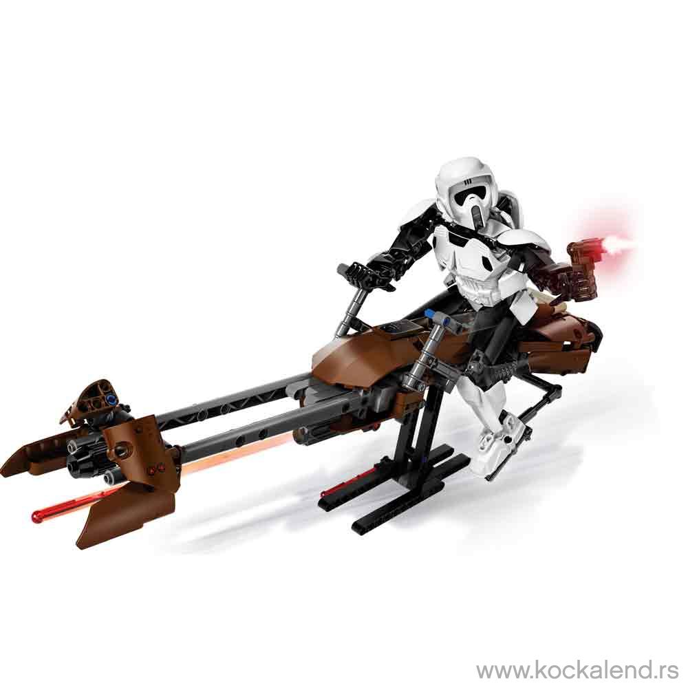 LEGO STAR WARS SCOUT TROOPER   SPEEDER BIKE 