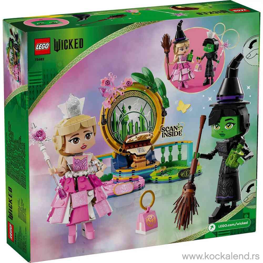 LEGO WICKED ELPHABA  AND  GLINDA FIGURES 