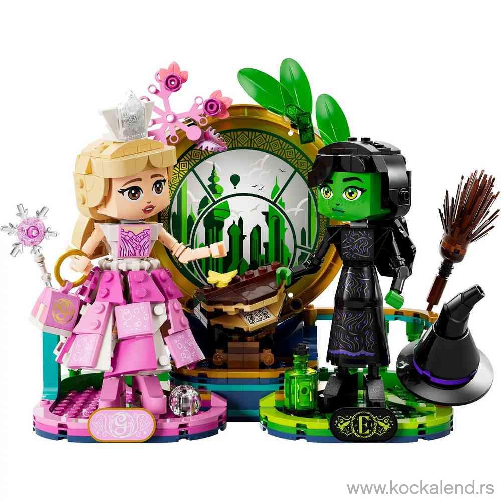 LEGO WICKED ELPHABA  AND  GLINDA FIGURES 
