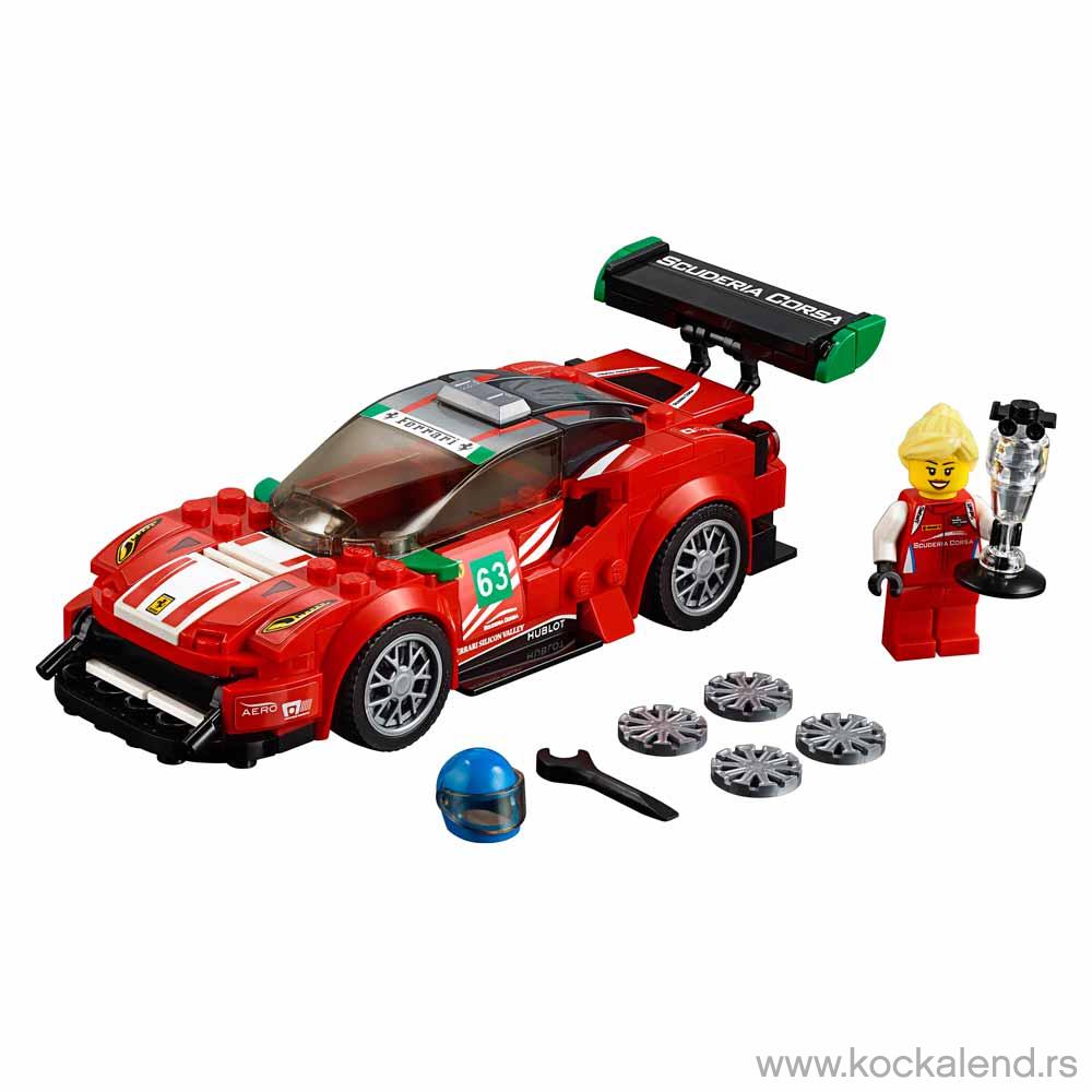 LEGO SPEED CHAMPIONS FERRARI 488 GT3 SCUDERIA CORSA 