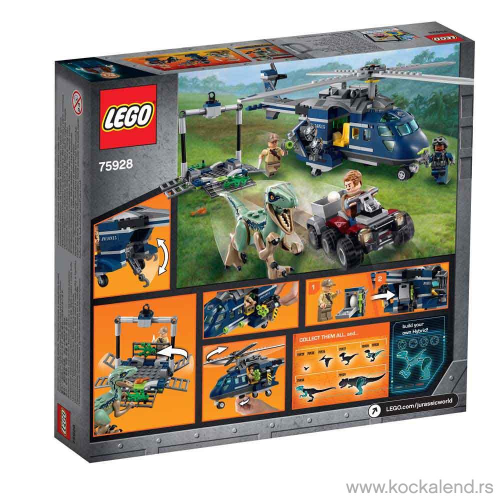 LEGO JURASSIC WORLD BLUE'S HELICOPTER PURSUIT 