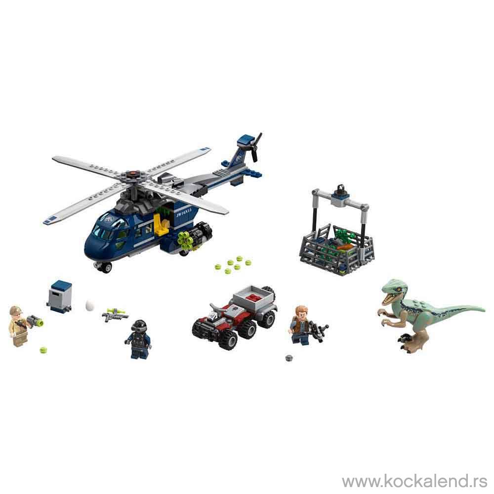 LEGO JURASSIC WORLD BLUE'S HELICOPTER PURSUIT 