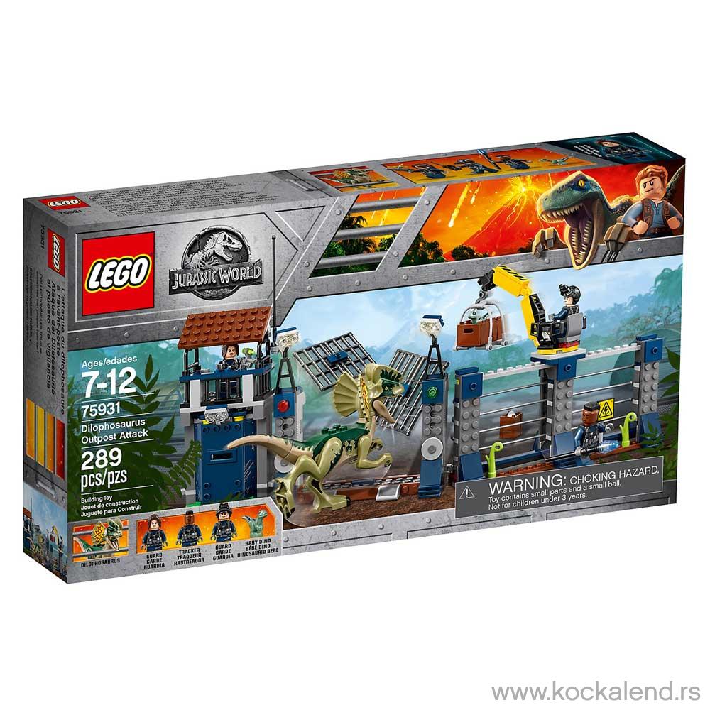 LEGO JURASSIC WORLD DILOPHOSAURUS OUTPOST ATTACK 