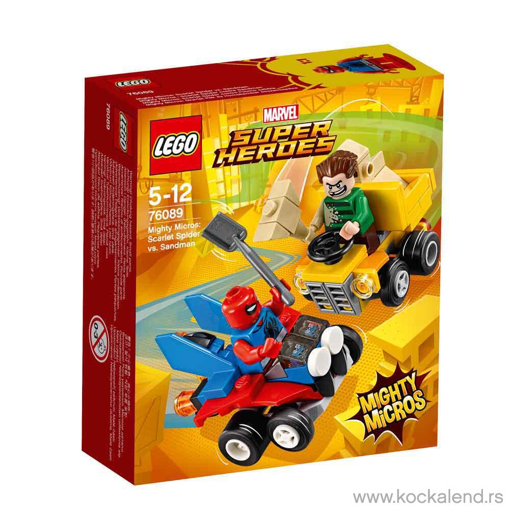 LEGO SUPER HEROES MIGHTY MICROS SCARLET SPIDERMAN VS SANDMAN 