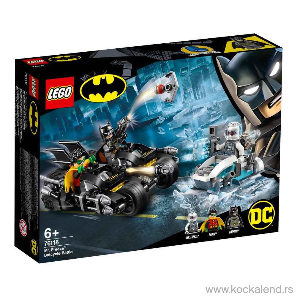LEGO SUPER HEROES BATMAN MR. FREEZE BATCYCLE BATTLE 