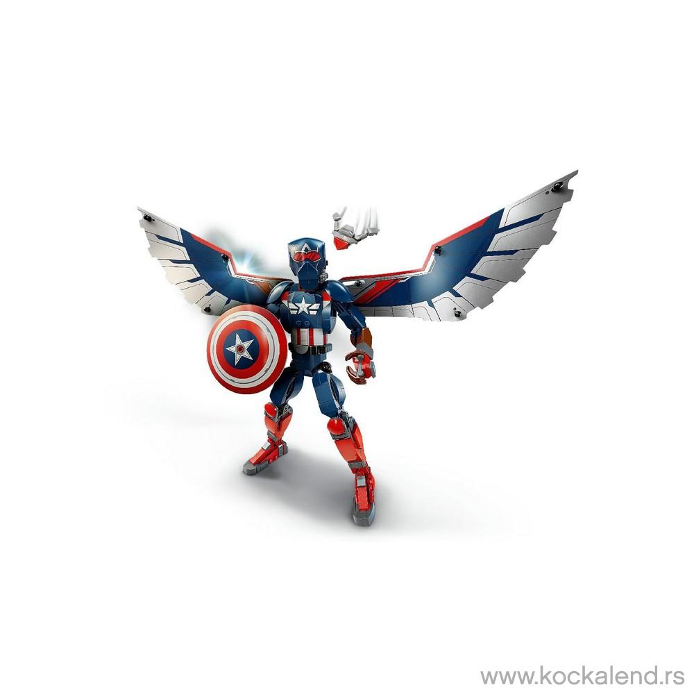 LEGO SUPER HEROES MARVEL CAPTAIN AMERICA CONSTRUCTION FIGURE 