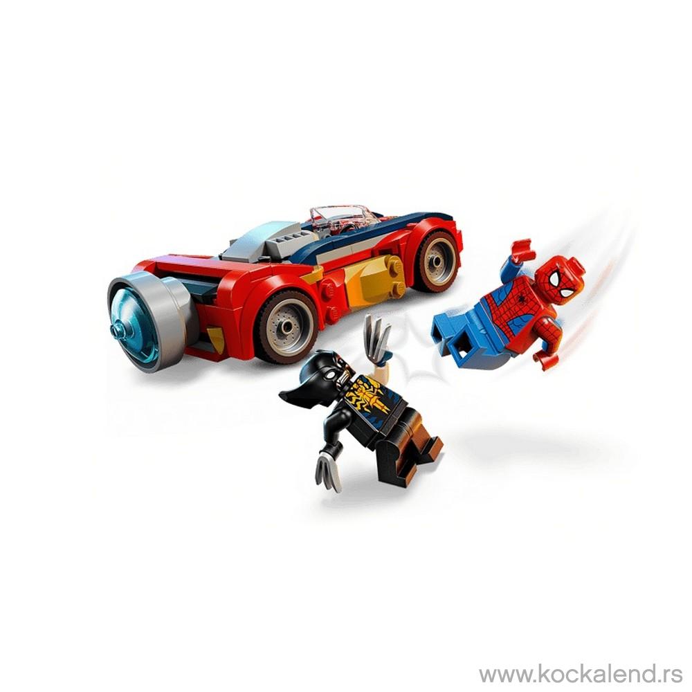 LEGO SUPER HEROES MARVEL SPIDERMAN CAR VS VENOMIZED 