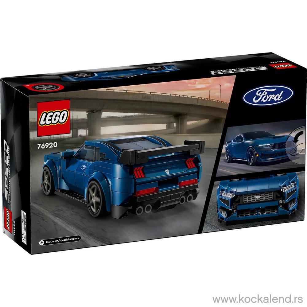 LEGO SPEED CHAMPIONS FORD MUSTANG DARK HORSE SPORTS CAR 