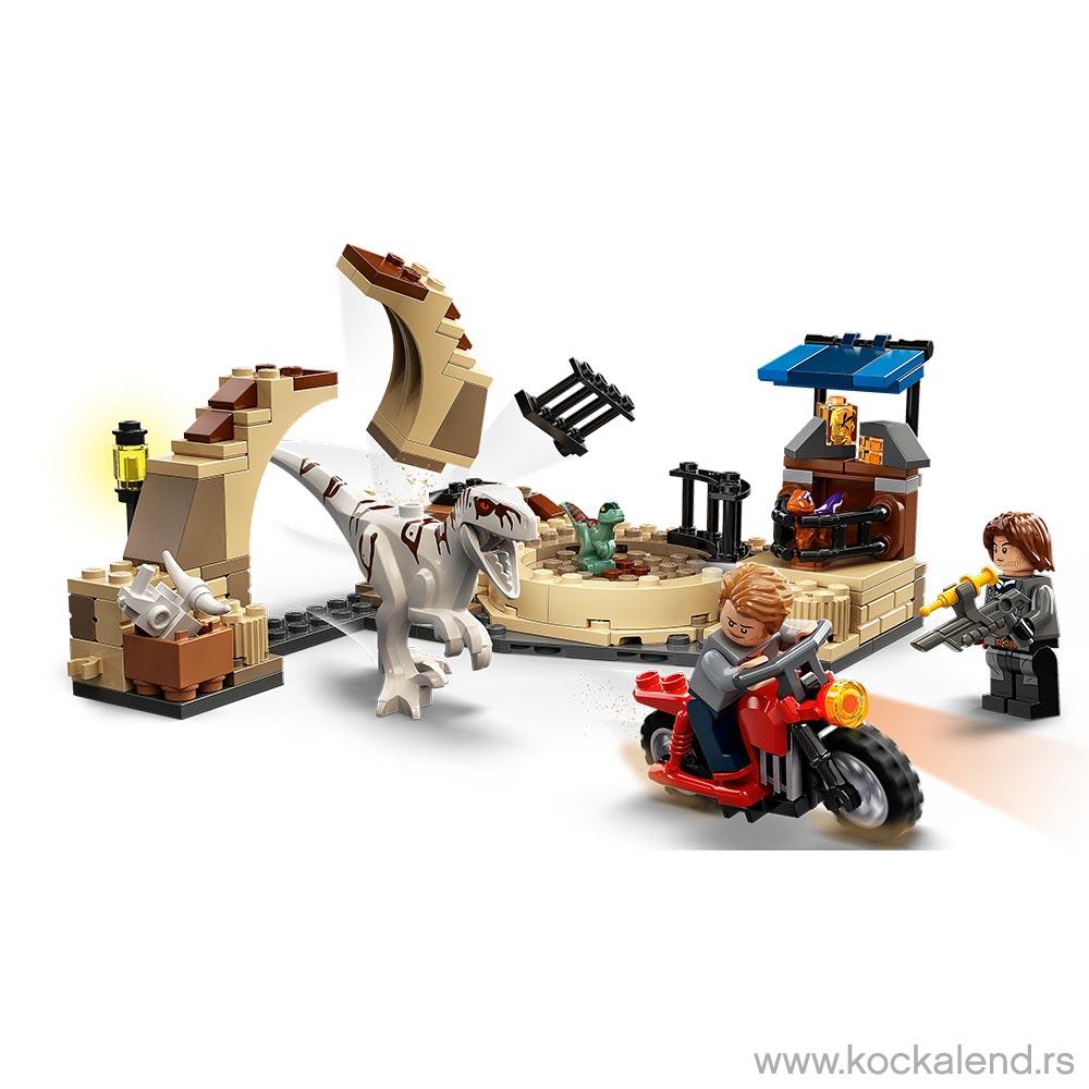 LEGO JURASSIC WORLD ATROCIRAPTOR DINOSAUR: BIKE CHASE 